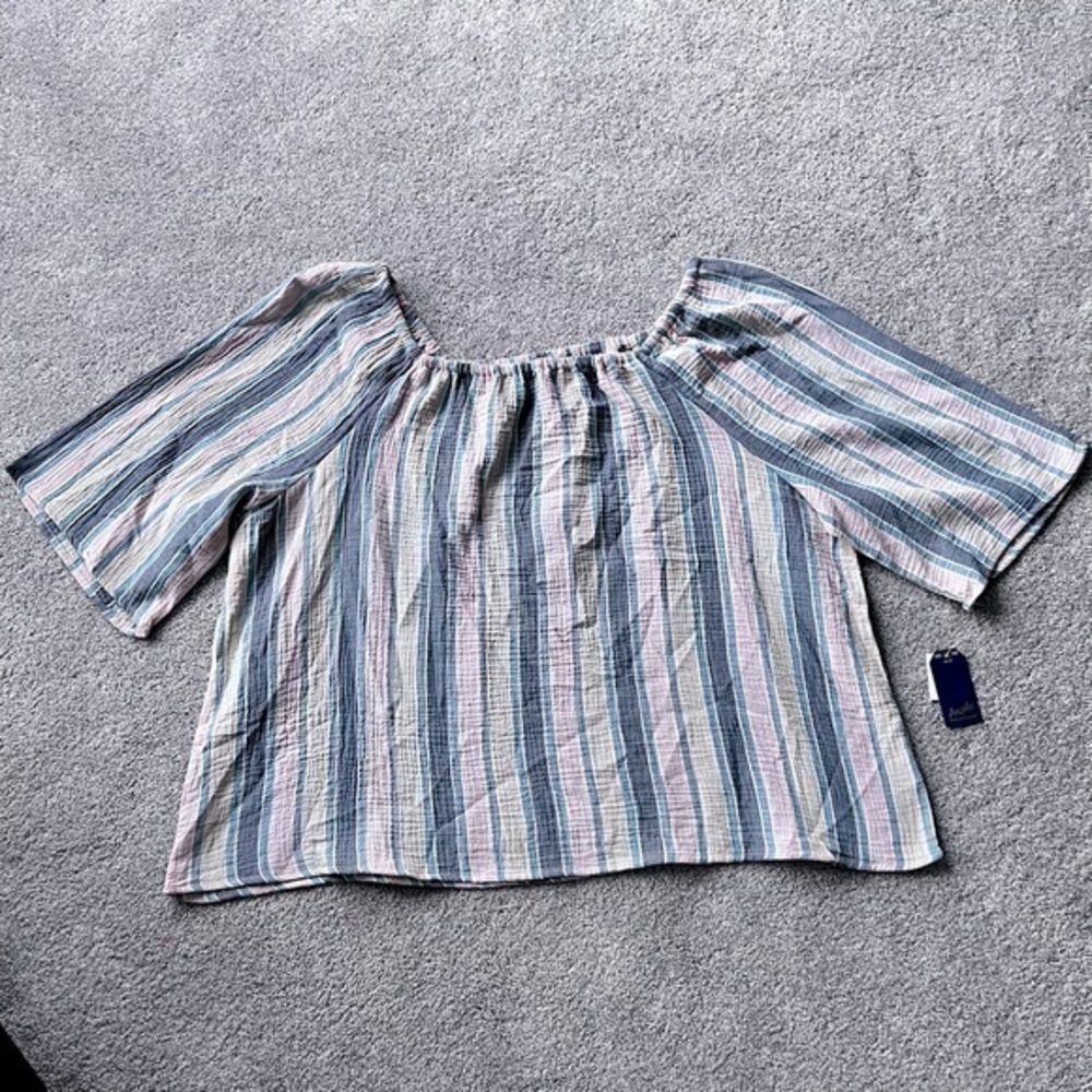💚NWT Angels 100% cotton lightweight blouse size 3X